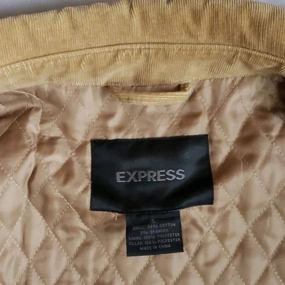 Express Men's Insulated Corduroy Jacket - Picture 6 of 8